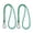 Green, variant on Black Tree Swing Rope – 50cm Suspension Swing Attachment – 2 Pieces with Stainless Hook – For Outdoor Tree Hanging & Playgrounds – Heavy Duty Miyuadkai