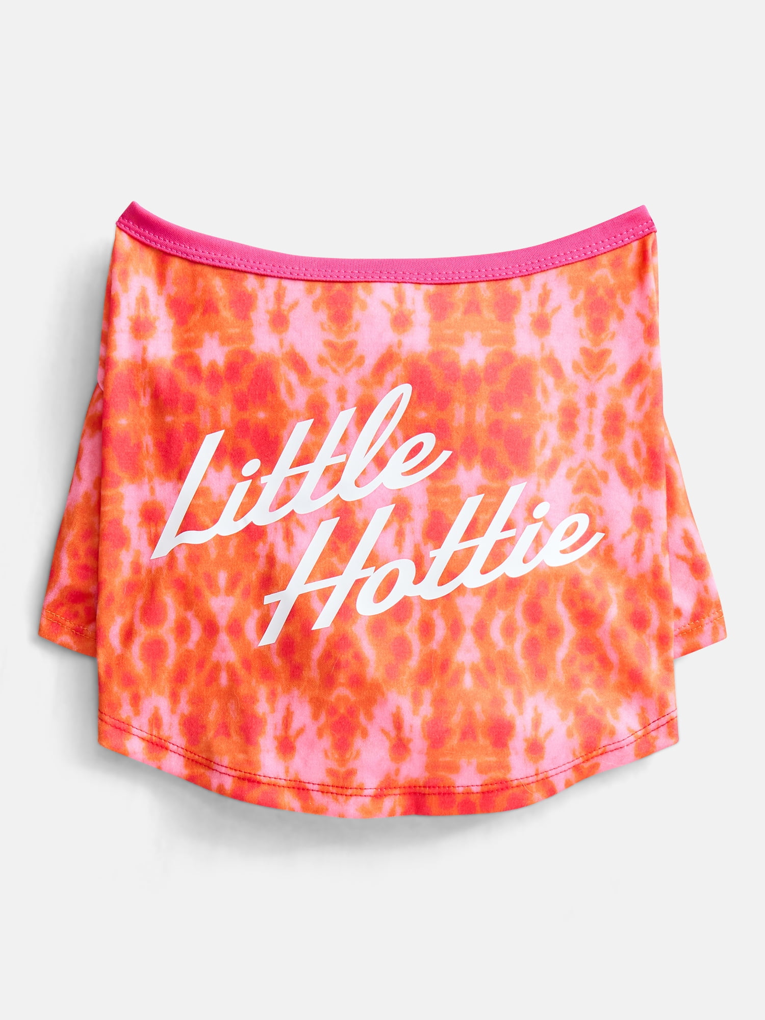 Hot Dog Summer By Megan Thee Stallion Little Hottie Dog T-shirt, Pink and Orange, Large