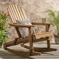 thumbnail image 5 of Muriel Outdoor Acacia Wood Adirondack Rocking Chair, Natural Finish, 5 of 8