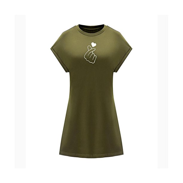 Vestido corto de verano para mujer, minivestido hasta la , para viaje, regalo para mujer XL