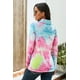 thumbnail image 2 of ABPHQTO Top de mujer con cremallera y estampado tie-dye rosa, 2 of 5