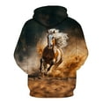 thumbnail image 4 of WHNBCW Funny Horse Sweatshirt Novelty Animal Graphic Theme Hoodie Long Sleeve Casual Wear, 4 of 7