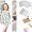 2pcs, variant on Growth Chart Mirror, Growth Chart Mirror for Wall, Mirror Growth Chart for Wall, Children'S Growth Chart Mirror, Puzzle Mirror Growth Chart, Foldable Height Measuring Mirror, Bedroom Wall Decor (2pcs)