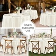 thumbnail image 5 of 8 Pack Round Tablecloths: Stain Resistant Wrinkle Free Circle Table Clothes, Washable Reusable Polyester Table Covers for Wedding Party Birthday Banquet Reception(Ivory, 70 Inch), 5 of 8
