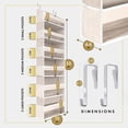 thumbnail image 2 of Organizador para Puerta HOMELUX THEORY 140x36x17 cm 18 Bolsillos Marfil, 2 of 9