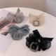 thumbnail image 1 of 2 piezas de banda de goma para el pelo de organza con diamantes de imitación de temperamento, accesorios para el cabello delicados franceses para el cabello, tocados para mujer, gris y azul LingWen 8390612775772, 1 of 1