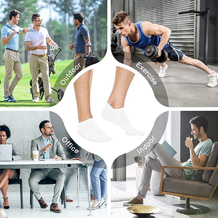 HZHSGLY 6 Pairs No Show Socks Mens, Mens Invisible Socks