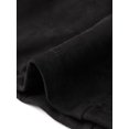 thumbnail image 5 of INSPIRE CHIC Faux Suede Jacket for Women's Notched Lapel Button Down Pockets Slim Fall Winter Cropped Blazer XS Black, 5 of 6