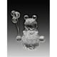 Asfour Crystal 201-2 1,61 L x 2,75 H. Ours en Cristal avec Ballons Figurines d'Animaux – image 1 sur 1