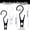 Black x 4, variant on 4Pcs Strong Metal Tent Poles Clip with Hook, Outdoor Utility for Hanging Camping Gear (White), By TINGXIN