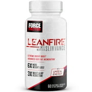Force Factor LeanFire with Next-Gen SLIMVANCE, Fat Burner Supplement, 60 Count