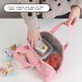 thumbnail image 2 of Gallickan Dual Compartment Lunch Bag, Womens Lunch Box Insulated Large Leak Proof Cooler Totes Bags for Adult Work Office Beach Picnic Travel - Gray, 2 of 8