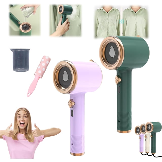 Emboadlie Vaporizador, Mini Máquina de Planchar Portátil, Mini Plancha Eléctrica Portátil de Mano para Ropa, Precalentamiento Rápido Profesional para el Hogar Planchado en Seco a Vapor para el Hogar y
