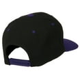 thumbnail image 4 of Athletic Number 1 Embroidered Classic Two Tone Cap - Black Purple OSFM, 4 of 5