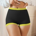 thumbnail image 2 of Blmnix Boy Shorts Panties for Women Underwear Soft Breathable Yellow Panties, 2 of 8