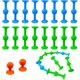 thumbnail image 1 of Suction Cup Game, 18 Pieces 3 Colors Reusable Suction Cup Dart, Silicone Suction Cup Games Suitable For Adults And Children Stress Reliefinteractive G, 1 of 5