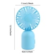 thumbnail image 3 of shyuyusa Handheld Mini Fan 250mAh Battery Portable Cooler For Outdoor Travel Daily Activity Use, 3 of 6