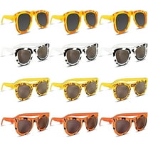 ArtCreativity Safari Jungle Animal Print Plastic Sunglasses Party Favors for Kids – 12 Pack Character Sunglasses for Boys & Girls Ages 3-12