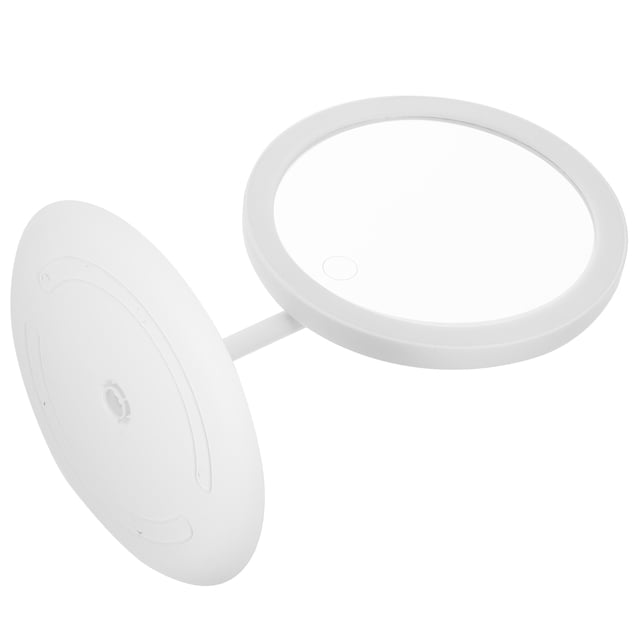 OULII 1Pack Light Up Mirror For Makeup Led Charging With Silver Abs Plastic Round