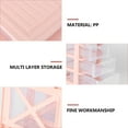 thumbnail image 3 of Pawsdot 1Pcs Clear Drawer Box Pink Plastic PP Dustproof Storage Organization for Household Items, 3 of 6