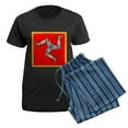 thumbnail image 5 of CafePress - Isle Of Man Pajamas - Women's Short Sleeve Print T-Shirt and Pants Dark Cotton Pajama Set, 5 of 7