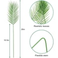 thumbnail image 2 of 10 Pcs Artificial Palm Leaves Greenery Tropical Palm Tree Leaves Fake Areca Tropical Decorations with Stems for Safari Jungle Hawaiian Luau Party Table Decoration Wedding Birthday Theme Party, 2 of 4