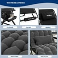 thumbnail image 4 of Poteban Oversized Zero Gravity Chair Set of 1, 33In XL Lawn Chair with Cushion,Support 500LB,Dark Gray, 4 of 6