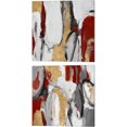 thumbnail image 1 of Great Art Now Red and Gold City Symphony by Lanie Loreth 2 Piece Canvas Art Set Each 14"W x 14"H, 1 of 3
