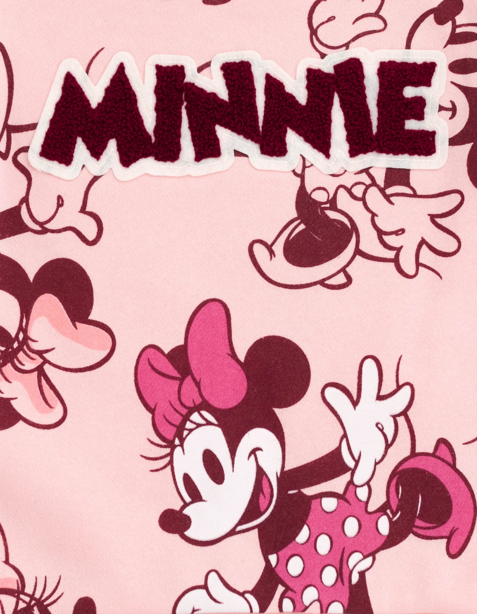 Disney Minnie Mouse Fleece Drop Shoulder Sweatshirt and Jogger Pants Outfit Set Newborn to Little Kid