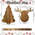 thumbnail image 2 of Christmas Kitchen Decor Platters Reindeer Dinner Plate Wooden Cheese Charcuterie Board Xmas Snack Cookies Trays Salad Charger Plates for Christmas Holiday Serving Dish Dessert Platter, 2 of 5