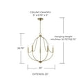 thumbnail image 3 of Capital Lighting 447051AD Madison 5 Light 25" Wide Abstract Chandelier - Brass, 3 of 7