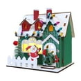 thumbnail image 2 of mfyjkho Adornos navideños de madera para casa, decoración interior en miniatura para escaparates, 12 x 11 x 9,5 cm, 1 pieza, 2 of 6