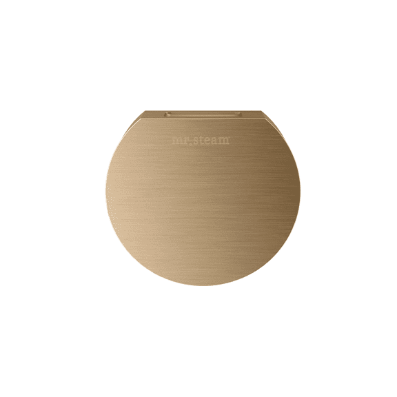 Mr Steam Designer 3 in. Steamhead with AromaTherapy Reservoir in Round Brushed Bronze