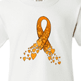thumbnail image 4 of Inktastic Leukemia Awareness with Orange Ribbon Made of Hearts Youth T-Shirt, 4 of 5