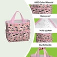 thumbnail image 4 of Garden Tool Bag,Pink Border Collie Dog and Flower Floral Garden Tool Organizer,Garden Gifts,Waterproof Multi-Pocket Garden Tool Storage 11.8x5.5x11.4 Inch(Tools NOT Included), 4 of 6