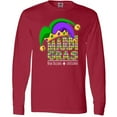 thumbnail image 3 of Inktastic Mardi Gras New Orleans Louisiana Jester Hat Long Sleeve T-Shirt, 3 of 5