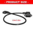 90 Degree Right Angled IEC 320 C13 Female to C14 Male Power Supply ...
