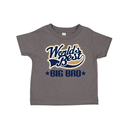 

Inktastic Big Bro Worlds Best Brother Gift Toddler Boy Girl T-Shirt