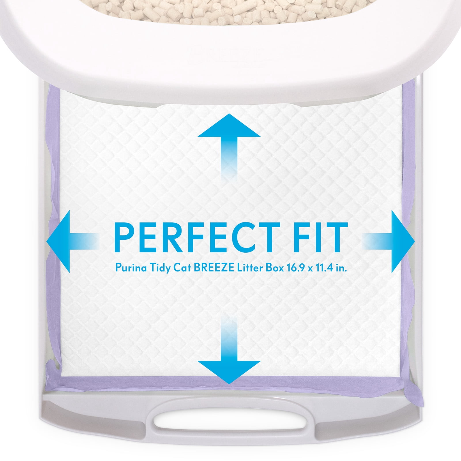 20ct Paw Inspired Scented Cat Pads, Generic Refills for Tidy Cats Breeze Cat Litter Box Pads System, Cat Pee Pads 16.9 x 11.4 inch