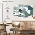 thumbnail image 4 of Elephant Stock Spa Day Gingko Wall Art - Horizontal Multi Panel Canvas - Living Room Wall Decor - Floral And Botanical Multi Panel - Blue And White Decor By Norman Wyatt Jr. - 30" x 18", 4 of 4