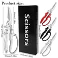 thumbnail image 3 of Kitchen Scissors All Purpose, 2026 Stainless Steel Kitchen Shears for Bone Cutting, Heavy Duty Poultry Shears for Meat and Chicken, Red, 3 of 9