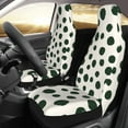 thumbnail image 3 of Haiem Abstract Green Polka Dot Printed Car Seat Covers Set of 2, Universal Fit Car Seat Covers,Protective Seat Covers,Comfortable Car Seat Covers, Easy Installation Seat Covers, 3 of 9