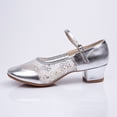 thumbnail image 3 of Cathalem Shoes Women Adult Female Closed Toe Heels for Women Dance Shoes Single Shoe Dance Shoes Wide Width Heels for Women Silver 8.5, 3 of 6