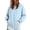 Dark Blue, variant on Plain Solid Color Women Zip Up Hooded Cardigan, Loose Long Sleeve Side Pocket Sweatshirt, Soft Minimalist Everyday Light Outerwear Yellow XXXL