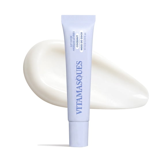 Vitamasques Lip Mask Coconut Flavour Plump & Repair, for All Skin Types,  One Count , 10ml