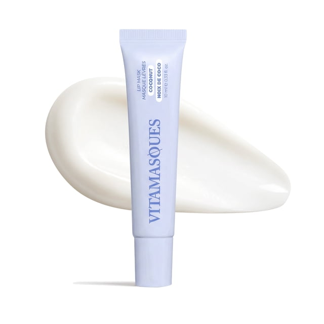 Vitamasques Lip Mask Coconut Flavour Plump & Repair, for All Skin Types, One Count , 10ml