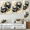 thumbnail image 4 of Designart Black And White Watercolor Roses III Canvas Wall Art, 4 of 5