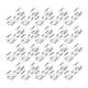 thumbnail image 1 of 100 piezas de clips para cables, organizador de cables de plástico transparente con almohadillas autoadhesivas resistentes, 1 of 8
