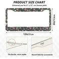 thumbnail image 3 of 2pcs Beautiful Floral License Plate Frame for Car Accessories Rustproof License Plate Cover with Screws for US Vehicles 12x6 Inch（454） Home Decor, 3 of 7