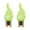 Green, variant on DOLITY Candelabra Lamps Creative Portable Gifts Decorative Small Flame Design Light Bul Green